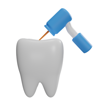 Taladro dental  3D Icon