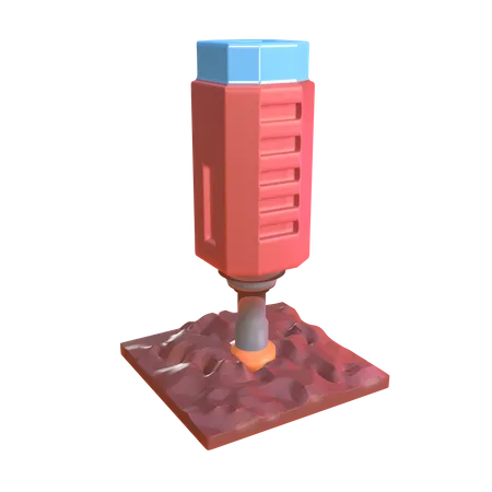 Taladro de suelo  3D Icon