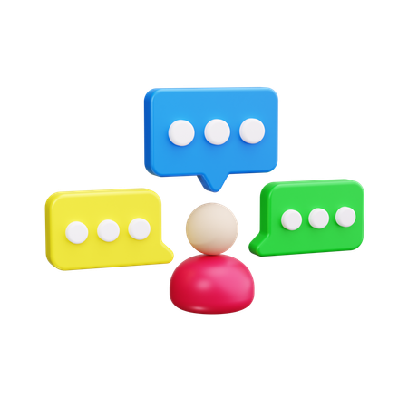 Talk  3D Icon