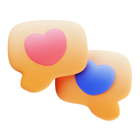 Talk love  3D Icon