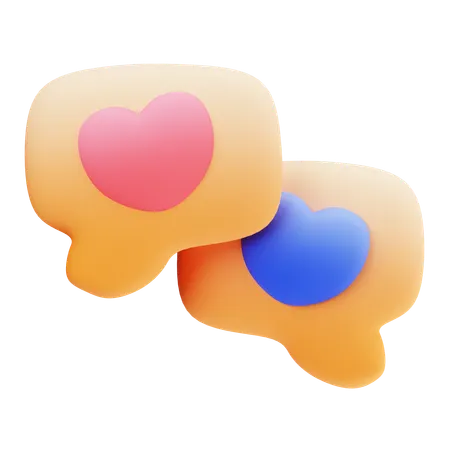Talk love  3D Icon