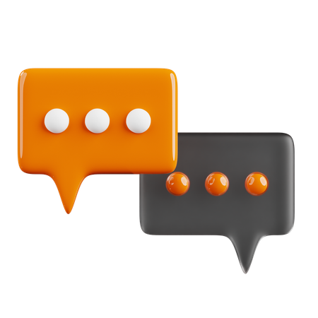 Talking Chat Box  3D Icon