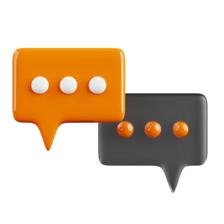 Talking Chat Box  3D Icon
