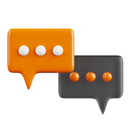 Talking Chat Box  3D Icon