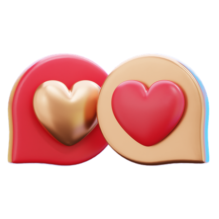 Talking Hearts  3D Icon