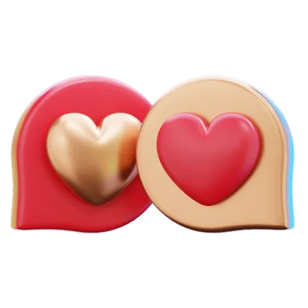 Talking Hearts  3D Icon