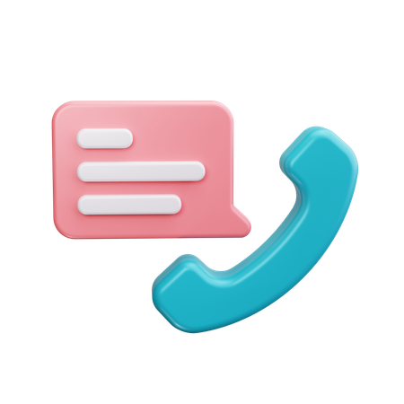 Talking on phone  3D Icon