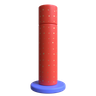 3d tall cylinder logo