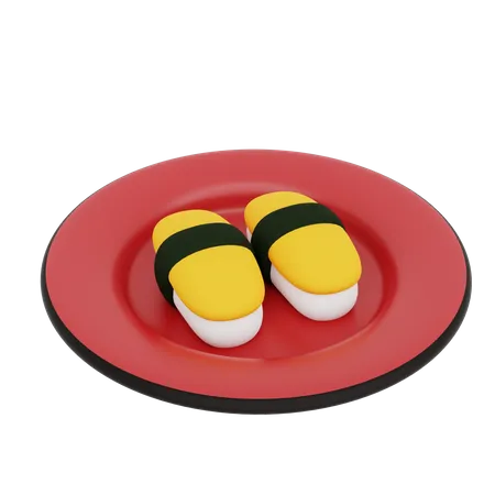 Tamago Sushi  3D Icon