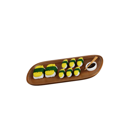 Tamago Sushi  3D Icon