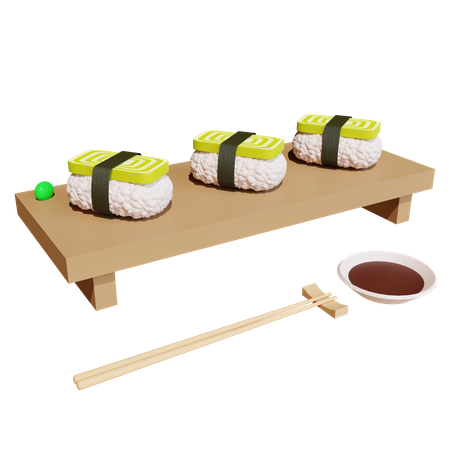 Sushi tamago  3D Icon