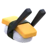 Tamago Sushi With Chopstick