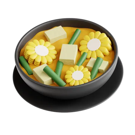 Tamarind Vegetable  3D Icon