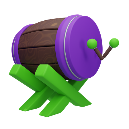 Tambor  3D Icon