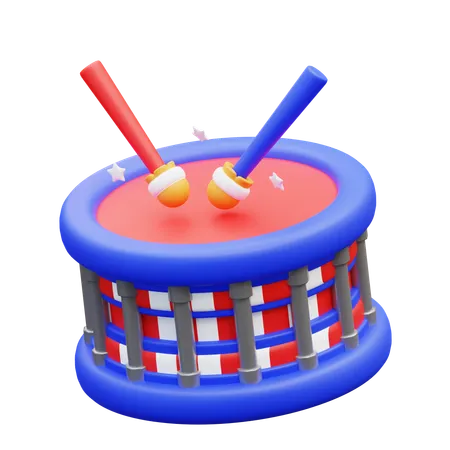 Tambor  3D Icon