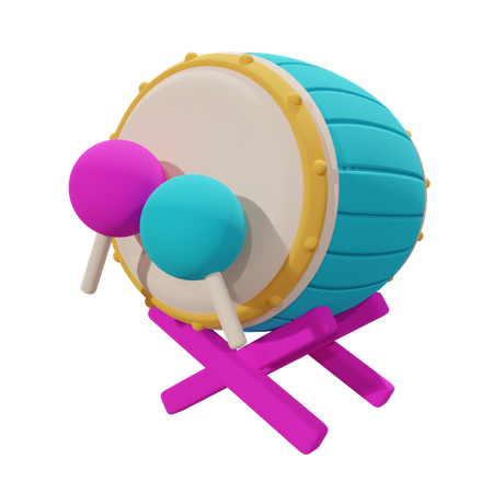 Tambor  3D Icon