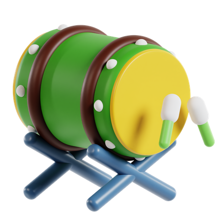 Batida de tambor  3D Icon