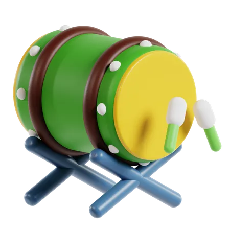 Batida de tambor  3D Icon