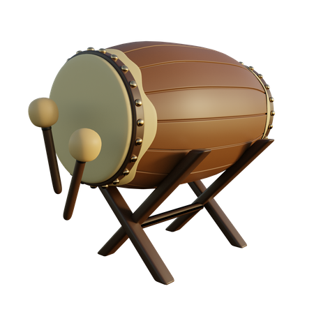 Batida de tambor  3D Icon