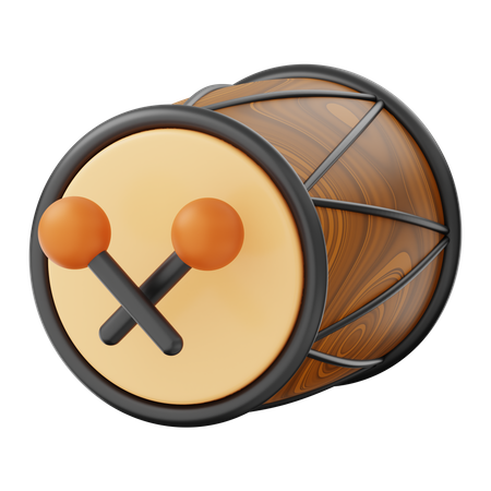 Tambor  3D Icon