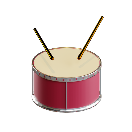 Tambor  3D Icon