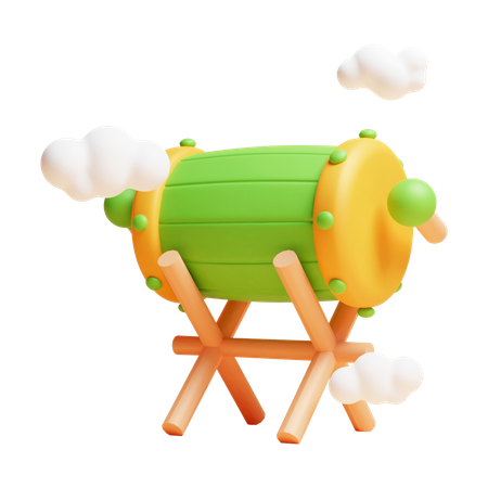 Tambor  3D Icon