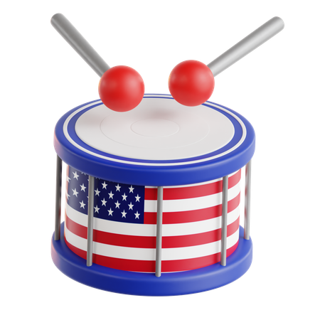 Tambor americano  3D Icon