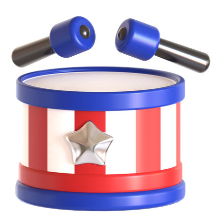 Tambor americano  3D Icon