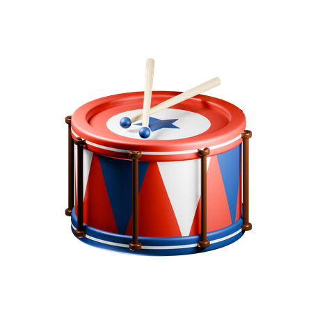 Tambor americano  3D Icon