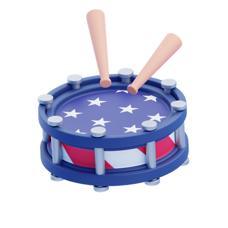 Tambor americano  3D Icon