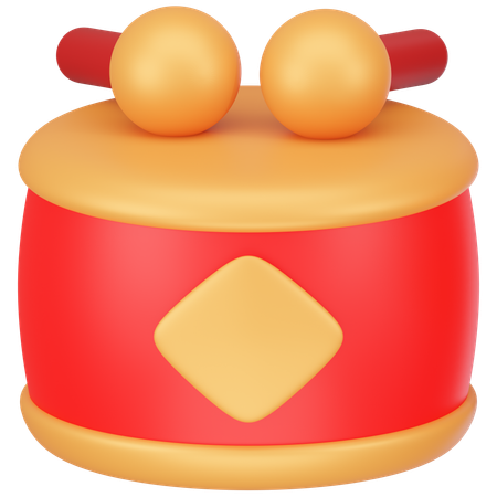 Tambor chinês  3D Icon