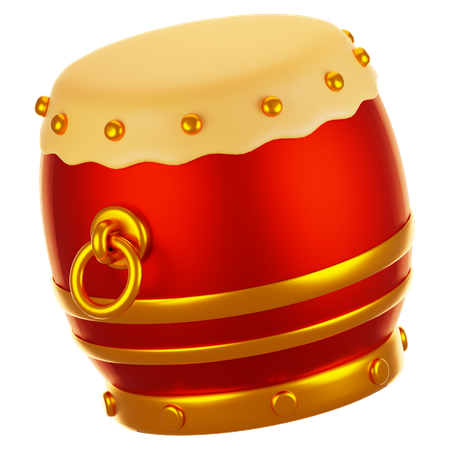 Tambor chinês  3D Icon