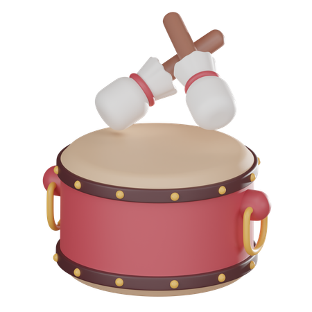 Tambor chinês  3D Icon