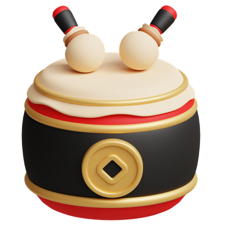 Tambor chinês  3D Icon