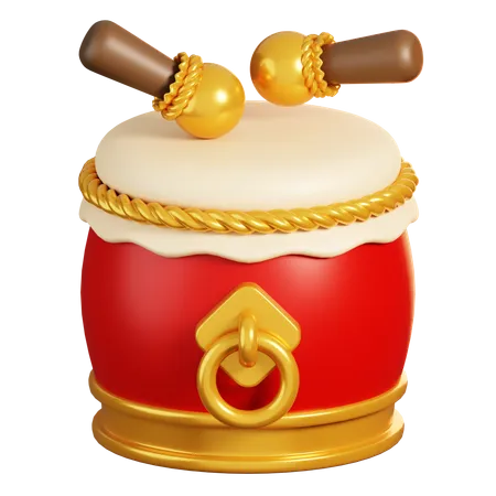 Tambor chino  3D Icon