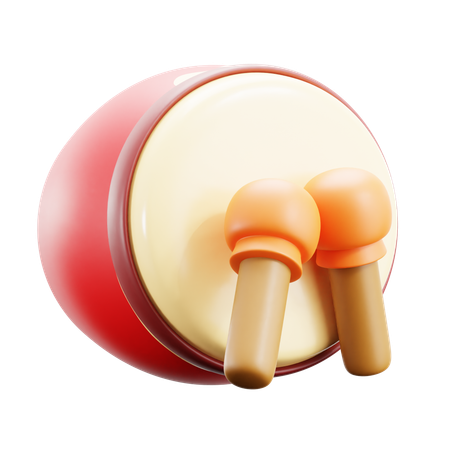 Tambor chino  3D Icon