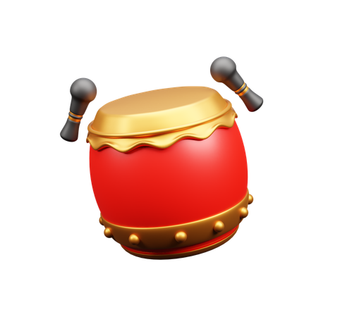 Tambor chino  3D Icon