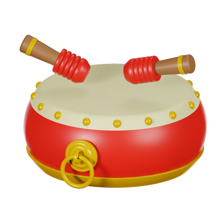 Tambor chino  3D Icon