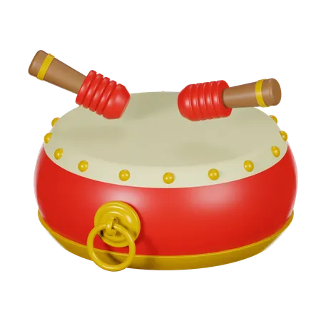 Tambor chino  3D Icon