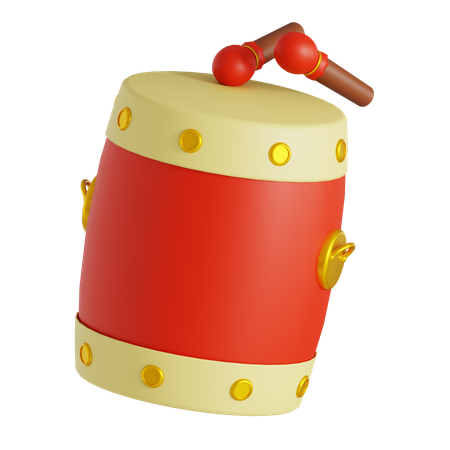 Tambor chino  3D Icon