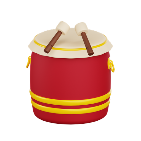 Tambor chino  3D Icon