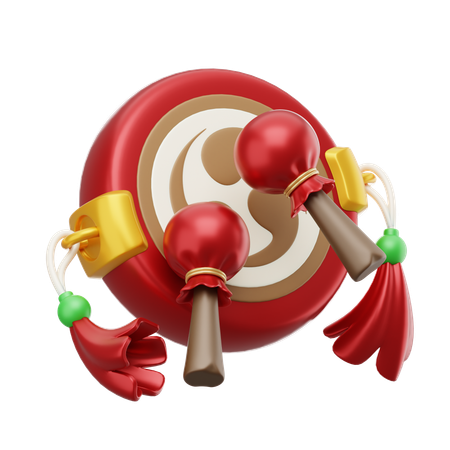 Tambor chino  3D Icon