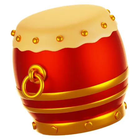 Tambor chino  3D Icon