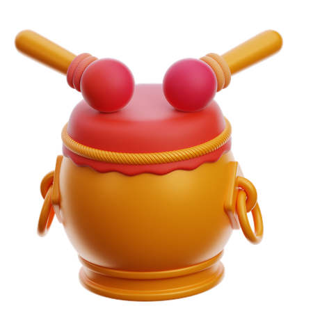 Tambor chino  3D Icon