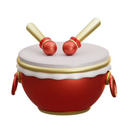 Tambor chino  3D Icon