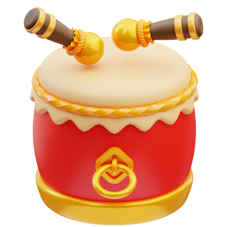 Tambor chino  3D Icon