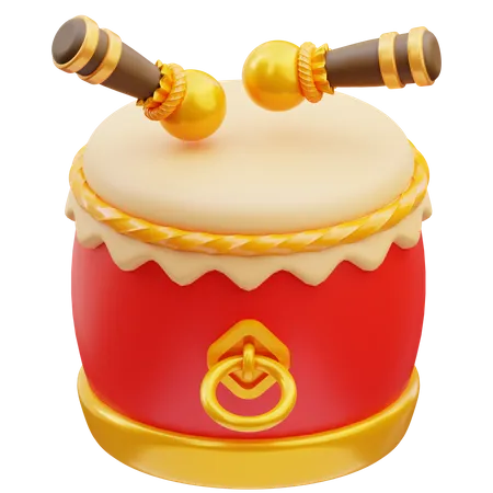 Tambor chino  3D Icon