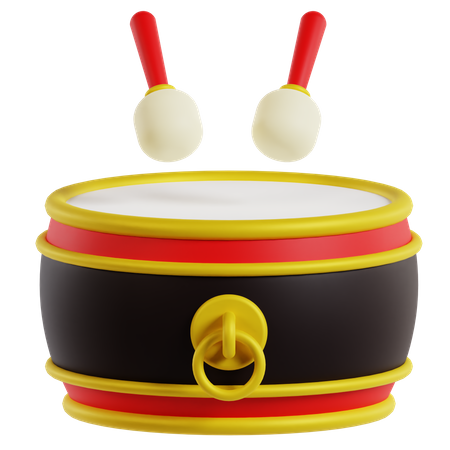 Tambor chino  3D Icon