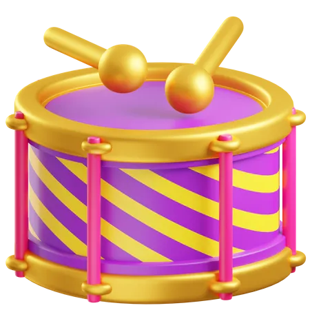 Tambor de carnaval  3D Icon