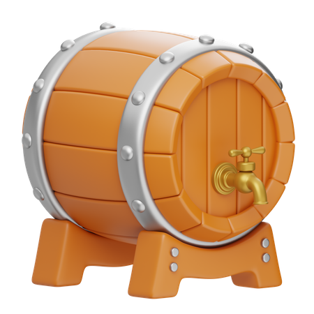 Tambor de cerveja  3D Icon